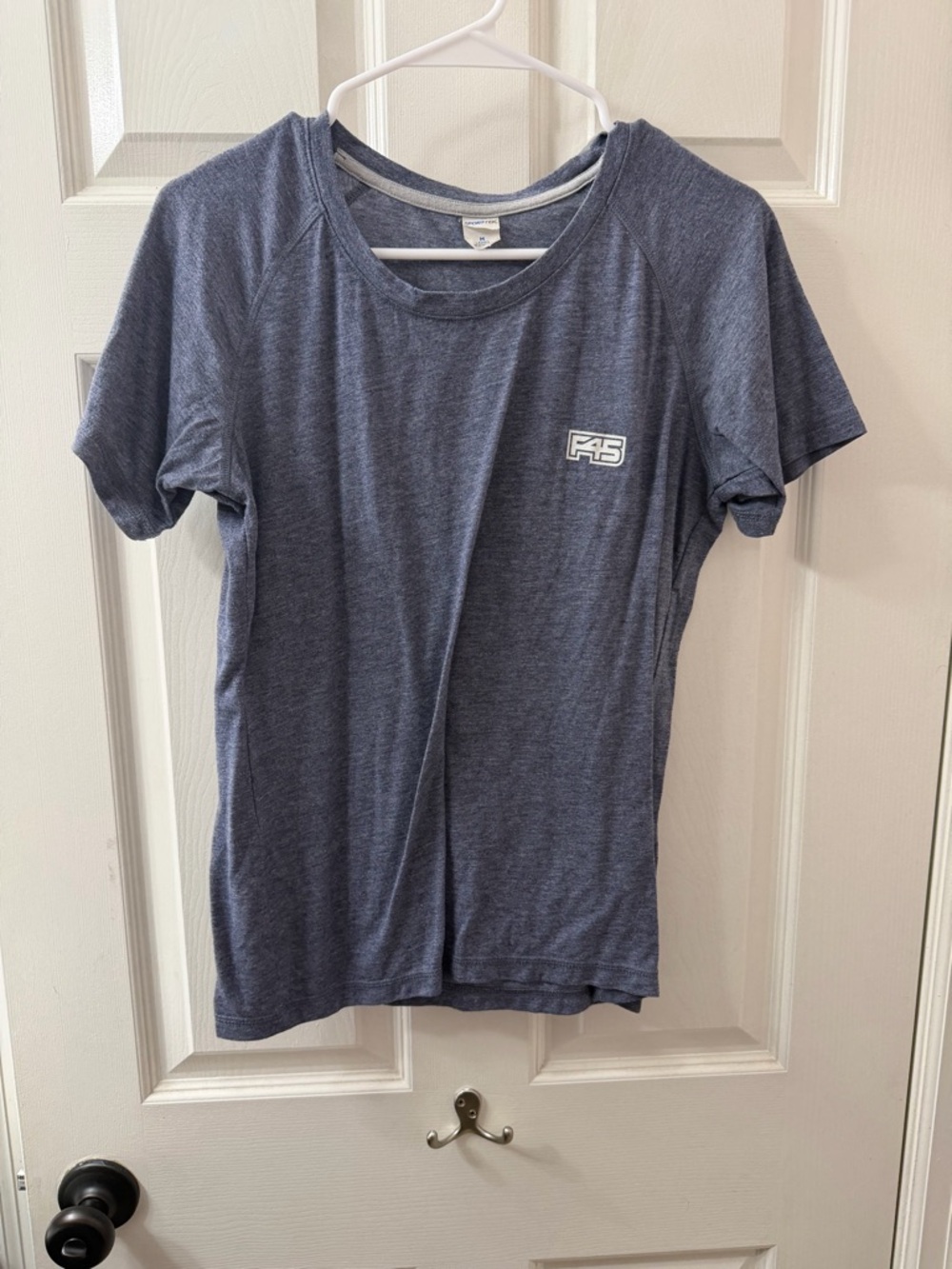 Women's Short Sleeve Crew Tee in Heather Navy